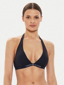Tommy Hilfiger Góra od bikini UW0UW05257 Granatowy. Niebieskie bikini TOMMY HILFIGER, bez wzorów, z syntetyku. Za 119,99 zł.