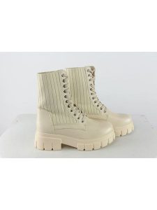 Sixth Sens Botki w kolorze kremowym rozmiar: 38. Brązowe botki Sixth Sens, bez wzorów, bez obcasa, bez zapięcia. Za 86,78 zł.