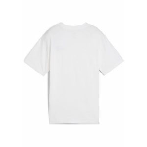 Młodzieżowa luźna koszulka ESS z małym logo No. 1 PUMA White. Biała bluzki Puma, m, bez wzorów, prążkowane, eleganckie, bez kołnierzyka, bez ramiączek. Za 79,00 zł.