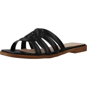 Sandały MTNG 59623M Czarny. Czarne sandały mtng, bez wzorów, z syntetyku, bez obcasa, bez zapięcia. Za 126,99 zł.