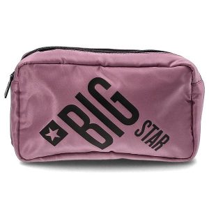 Różowa Saszetka Big Star Torba Na Ramię. Czerwone listonoszki Big Star Accessories, bez wzorów, z materiału, na ramię, bez dodatków. Za 79,99 zł.