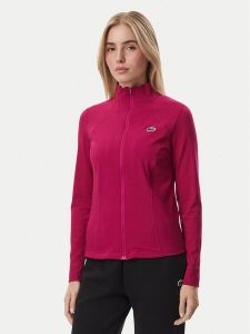 Lacoste Bluza techniczna SF0145 Czerwony Slim Fit. Czerwone bluzy Lacoste, bez wzorów, z syntetyku, bez kaptura. Za 318,99 zł.
