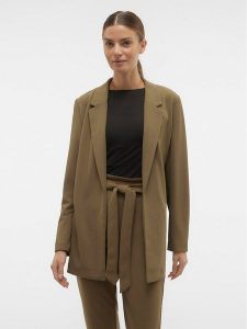 Vero Moda Marynarka Liva 10294482 Brązowy Regular Fit. Brązowe marynarki i żakiety Vero Moda, l, bez wzorów, z syntetyku. Za 99,99 zł.