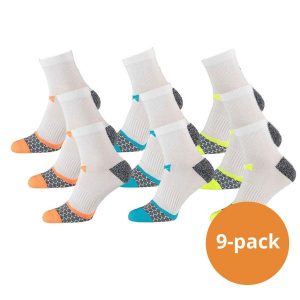 Skarpety do biegania Xtreme, 9 par, Multi biały. Białe skarpetki XTREME SOCKSWEAR, bez wzorów. Za 190,99 zł.