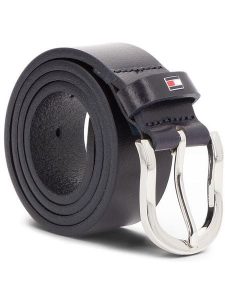 Tommy Hilfiger Pasek Damski New Danny Belt WW0WW11590 70 Granatowy. Niebieskie paski TOMMY HILFIGER, bez wzorów, ze skóry. Za 169,99 zł.