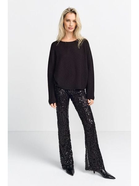 Rich & Royal Sweter w kolorze czarnym rozmiar: XL. Czarne swetry oversize Rich & Royal, xl, bez wzorów, z wełny, bez ramiączek. Za 142,45 zł.