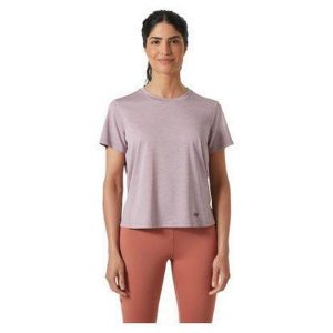 Damski jersey Helly Hansen Sval. Fioletowe koszulki sportowe Helly Hansen, bez wzorów, z jersey, bez ramiączek. Za 147,80 zł.