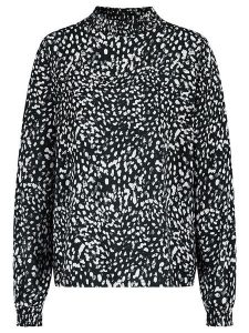 Sublevel Bluzka w kolorze czarno-białym rozmiar: M. Czarne bluzki Sublevel, m, bez wzorów, z wiskozy, klasyczne, bez kołnierzyka, bez ramiączek. Za 91,34 zł.