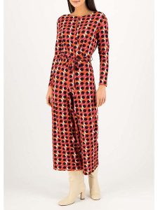 Blutsgeschwister Kombinezon "Draperie absolue" w kolorze pomarańczowym rozmiar: L. Pomarańczowe kombinezony Blutsgeschwister, l, bez wzorów, z tkaniny, klasyczne, bez kołnierzyka, bez ramiączek. Za 195,77 zł.