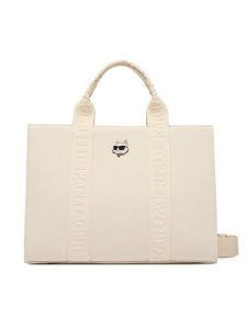 KARL LAGERFELD Torebka B2W50090 Kremowy. Białe torebki klasyczne KARL LAGERFELD, bez wzorów, z materiału, bez dodatków. Za 549,99 zł.