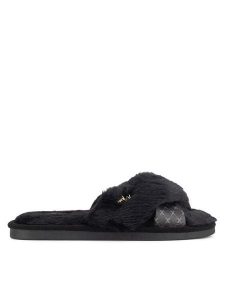 MEXX Kapcie MI002004343W Czarny. Czarne kapcie Mexx, bez wzorów, z materiału. Za 79,99 zł.