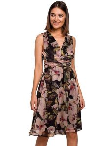 Stylove Sukienka ze wzorem rozmiar: M. Sukienki Stylove, m, bez wzorów, bez kołnierzyka, bez ramiączek, midi. Za 184,89 zł.