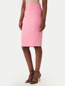Rinascimento Spódnica ołówkowa CFC0128651003 Różowy Slim Fit. Czerwone spódnice Rinascimento, m, bez wzorów, z syntetyku. Za 349,99 zł.