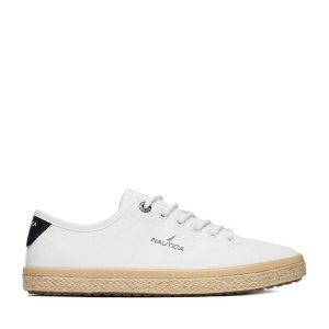 Espadryle Nautica. Białe espadryle Nautica, bez wzorów, bez obcasa. Za 149,99 zł.