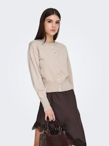 ONLY Kardigan w kolorze beżowym rozmiar: L. Brązowe kardigany ONLY. Za 134,95 zł.