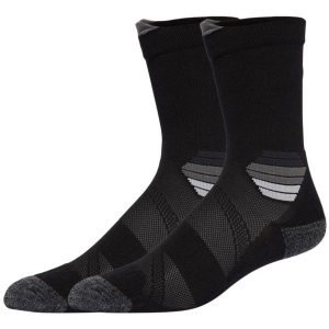Skarpetki sportowe dla dorosłych ASICS Fujitrail Run Crew Sock. Czarne skarpetki ASICS, bez wzorów, z elastanu. Za 59,99 zł.