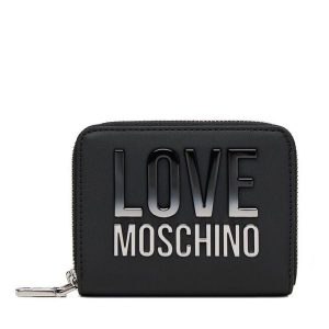 Portfel LOVE MOSCHINO. Czarne portfele LOVE MOSCHINO, bez wzorów. Za 469,99 zł.