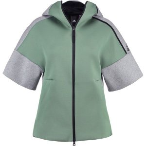 Adidas Performance Bluza rozpinana trace green/medium grey heather. Bluzy marki adidas Performance. W wyprzedaży za 227,40 zł.