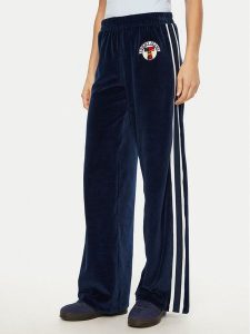 Tommy Jeans Spodnie dresowe Velvet DW0DW20542 Niebieski Regular Fit. Niebieskie spodnie dresowe Tommy Jeans, s, bez wzorów, z bawełny. Za 299,99 zł.