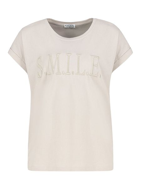 Sublevel Koszulka w kolorze beżowym rozmiar: S. Brązowe bluzki Sublevel, s, bez wzorów, z bawełny, bez kołnierzyka, bez ramiączek. Za 89,37 zł.