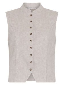 MOSS COPENHAGEN Kamizelka "Viana" w kolorze beżowym rozmiar: XL. Brązowe kamizelki Moss Copenhagen, xl, bez wzorów, bez kołnierzyka, bez ramiączek, bez kaptura. Za 131,43 zł.