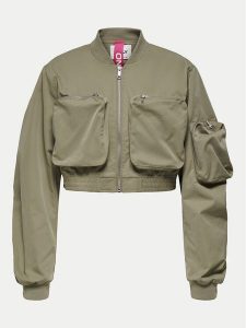 ONLY Kurtka bomber Saga 15336303 Zielony Regular Fit. Zielone kurtki ONLY, m, bez wzorów, z syntetyku, bez kaptura. Za 139,99 zł.