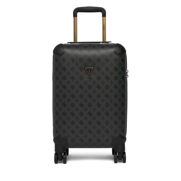 Walizka kabinowa Guess. Szare walizki Guess, z aplikacjami. Za 570,99 zł.