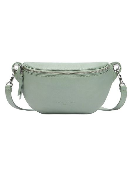 Liebeskind Berlin Skórzana saszetka w kolorze zielonym - 32 x 14 x 7 cm rozmiar: onesize. Zielone nerki i saszetki Liebeskind Berlin, bez wzorów, z materiału. Za 333,81 zł.