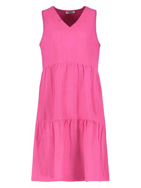 Sublevel Sukienka w kolorze różowym rozmiar: S/M. Różowe sukienki Sublevel, m, bez wzorów, z bawełny, bez kołnierzyka, bez ramiączek, midi. Za 52,55 zł.