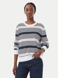 Tommy Jeans Sweter Essential DW0DW23360 Niebieski jasny Regular Fit. Niebieskie swetry klasyczne Tommy Jeans, xs, z bawełny, bez kołnierzyka. Za 369,99 zł.