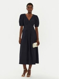Ted Baker Sukienka codzienna Atenas 276421 Granatowy Regular Fit. Niebieskie sukienki Ted Baker, na co dzień, bez wzorów, z bawełny, bez kołnierzyka, bez ramiączek, proste. Za 579,99 zł.