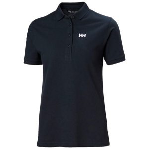 Damska koszulka polo Helly Hansen Pier Pique. Niebieskie bluzki Helly Hansen, bez wzorów, z bawełny, bez kołnierzyka, bez ramiączek. Za 292,00 zł.