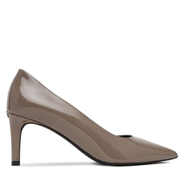 Szpilki Furla. Brązowe szpilki Furla, bez wzorów, bez obcasa. Za 669,99 zł.