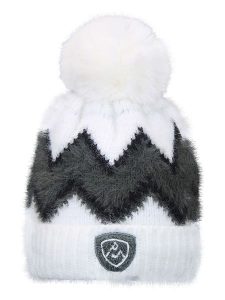 Peak Mountain Czapka "Mouton" w kolorze biało-antracytowym rozmiar: onesize. Białe czapki Peak Mountain, bez wzorów. Za 92,86 zł.