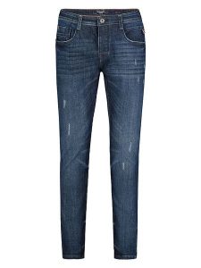 Sublevel Dżinsy - Slim fit - w kolorze granatowym rozmiar: W36. Niebieskie jeansy Sublevel, z aplikacjami, ze skóry. Za 79,21 zł.