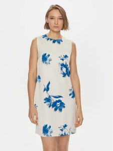 Calvin Klein Sukienka letnia K20K207038 Biały Regular Fit. Białe kombinezony Calvin Klein, na lato, bez wzorów, z wiskozy, bez kołnierzyka, bez ramiączek. Za 479,99 zł.