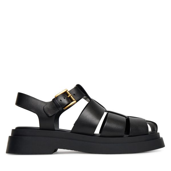 Sandały MICHAEL Michael Kors. Czarne sandały MICHAEL Michael Kors, bez wzorów, bez obcasa, na płaskiej podeszwie, bez zapięcia. Za 579,99 zł.