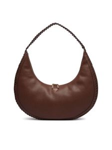 Guess Torebka Petra HWBG97 50020 Brązowy ciemny. Brązowe torebki klasyczne Guess, z aplikacjami, ze skóry, bez dodatków. Za 674,99 zł.