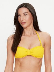 Hunkemöller Góra od bikini Crinkle 205678 Żółty. Żółte bikini Hunkemöller, bez wzorów, z syntetyku. Za 89,99 zł.
