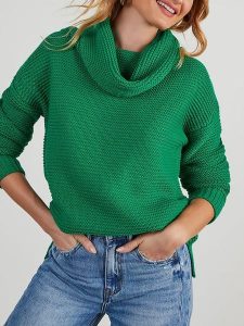 LA Angels Sweter w kolorze zielonym rozmiar: M. Zielone swetry oversize LA Angels, m, bez wzorów, bez ramiączek. Za 219,08 zł.