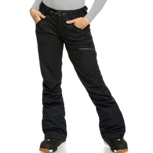 Spodnie snowboardowe damskie ROXY Nadia. Czarne spodnie sportowe Roxy, na zimę, s, bez wzorów, narciarskie. Za 417,00 zł.