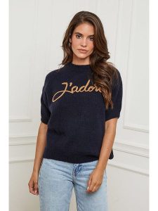 L'armoire de Suzette Sweter w kolorze granatowym rozmiar: 34/36. Niebieskie swetry oversize L'armoire de Suzette, l, bez wzorów, z wełny, bez ramiączek. Za 126,15 zł.