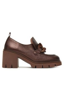 Hispanitas Półbuty HI254331 Brązowy. Brązowe czółenka Hispanitas, bez wzorów, ze skóry, bez obcasa, na obcasie, bez zapięcia. Za 499,99 zł.