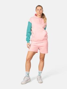 KARI TRAA Bluza "Anelie" w kolorze turkusowo-jasnoróżowym rozmiar: S. Czerwone bluzy Kari Traa, s, bez wzorów, z bawełny, z kapturem. Za 229,95 zł.
