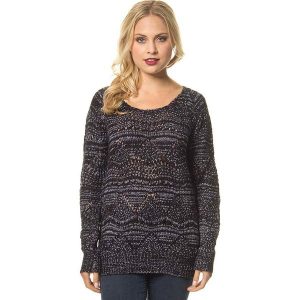 Sweter w kolorze czarnym. Czarne swetry klasyczne marki Lilou Secret, z dzianiny. W wyprzedaży za 99,95 zł.