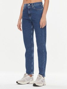 Calvin Klein Jeans Jeansy Authentic J20J221831 Niebieski Straight Fit. Niebieskie jeansy Calvin Klein Jeans, bez wzorów, z bawełny. Za 249,99 zł.