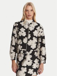 French Connection Kurtka bomber 75ZAF Czarny Boxy Fit. Czarne kurtki French Connection, bez wzorów, z syntetyku, bez kaptura. Za 599,99 zł.