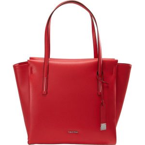 Calvin Klein FRAME LARGE SHOPPER Torebka scarlet. Czerwone shopper bag marki Calvin Klein. W wyprzedaży za 471,75 zł.