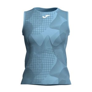 Tank top tenisowy damski Joma Challenge. Niebieskie topy JOMA, l, bez wzorów, bez kołnierzyka, bez ramiączek. Za 109,99 zł.
