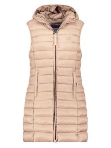 ANAPURNA Kamizelka pikowana "Vakitalana Long" w kolorze beżowym rozmiar: XXL. Brązowe kamizelki ANAPURNA, xxl, bez wzorów, bez kołnierzyka, bez ramiączek, bez kaptura. Za 165,99 zł.